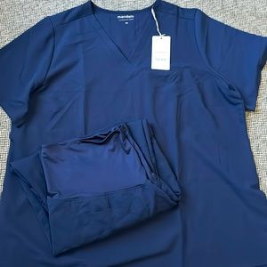 W_Maternity Mandala Navy scrub set size XXL